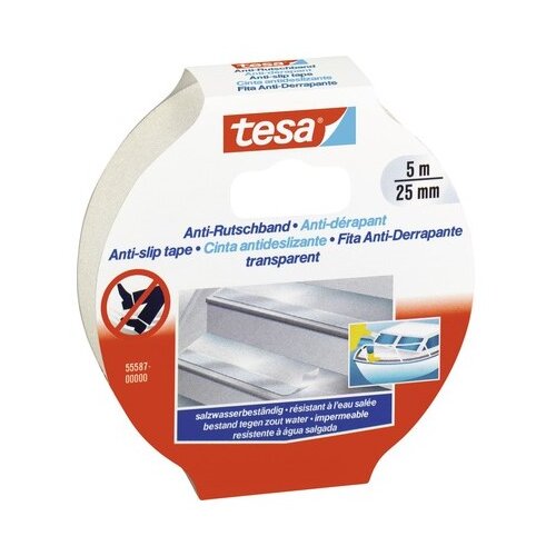 Tesa protuklizna ljepljiva traka (Prozirno-bijelo, 5 m x 25 mm) Slike