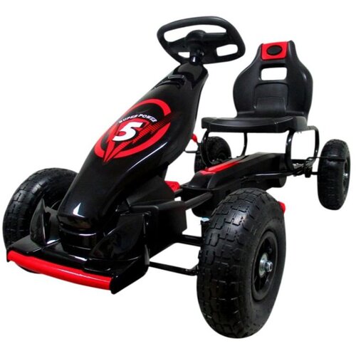  Dječji karting G8 na pedale crno - crveni Slike