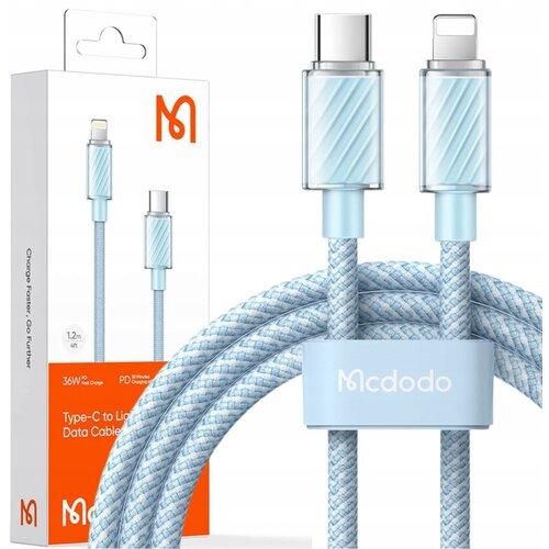 McDodo POLNILEC USB-C LIGHTNING KABEL ZA IPHONE 12 13 14 PRO 1M MODRI, (21748127) Cene