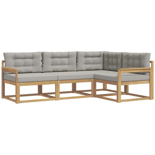 vidaXL Zunanja garnitura za sedenje 3 pcs Bela in svetlo siva, (5000279887) Cene