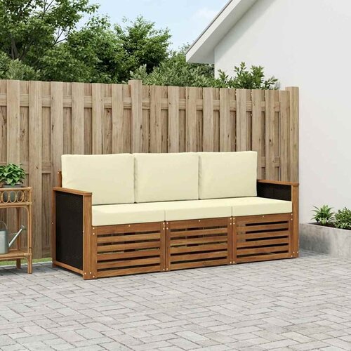  Setovi sofa s jastukom 3 pcs Čvrsto drvo akacije Cene