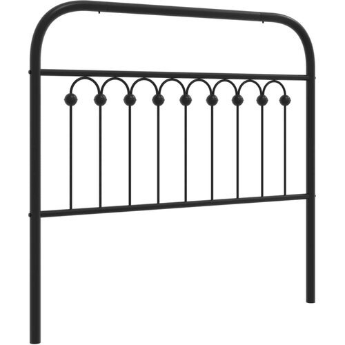 VidaXL Metalno uzglavlje crno 100 cm Slike