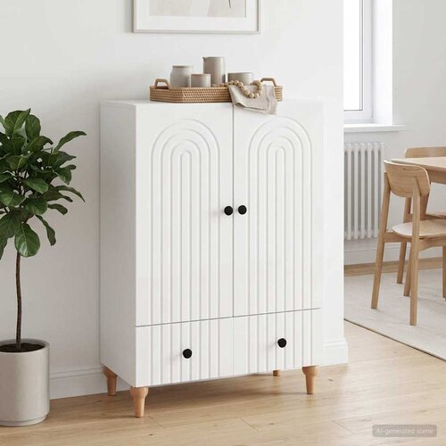 Kreveta s ladicama Bijela visokog sjaja 66 x 34,5 x 95 cm Cijene