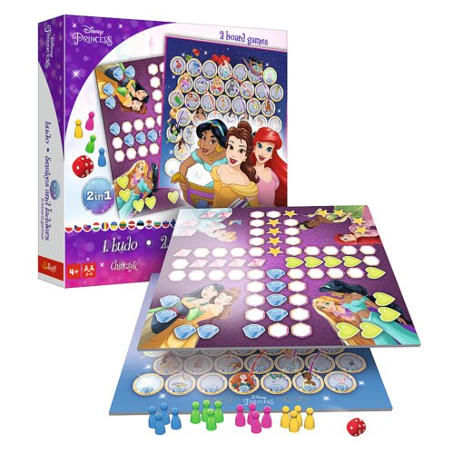  igra Disney Princes 2 u 1: čovječe ne ljuti se / Zmije i ljestve Slike