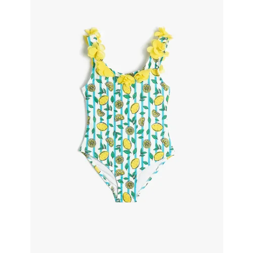 Koton Swimsuit - Yellow - Graphic