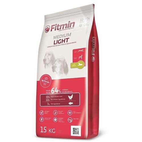 Fitmin Dog Nutrition Programme Medium Light, hrana za pse 15kg Slike