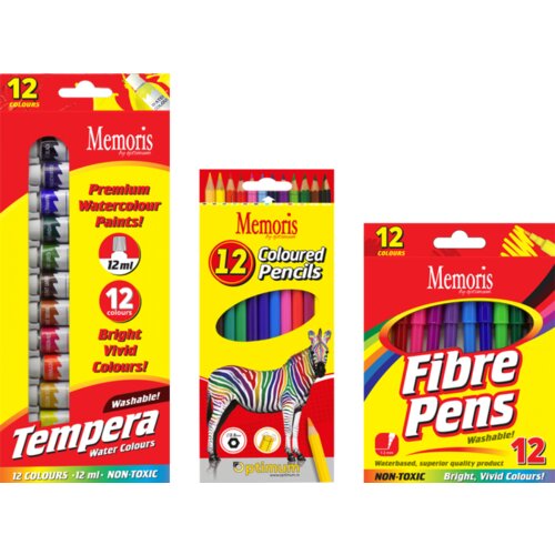 Memoris ii set - tempere, drvene boje, flomasteri ( 76224 ) Cene