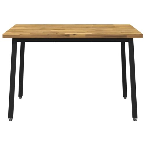  120 x 70 x 75 cm Čvrsto drvo akacije Bijela i crna Pravokutni - Bijela i crna 120 x 70 x 75 cm Četvrtasto Slike