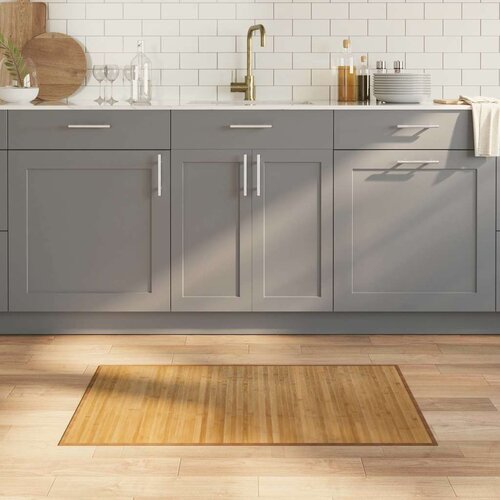 Tepih pravokutni prirodni 60 x 100 cm od bambusa Slike