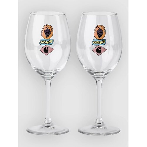 Carhartt WIP Stacked Grapes Wine Glass Set clear Slike