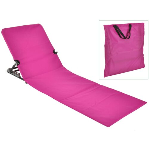 HI sklopiva prostirka za plažu od PVC-a ružičasta Slike