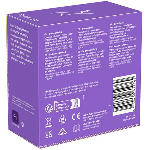 We Vibe Vibrator za pare We Vibe Sync GO (R5403790) Slike