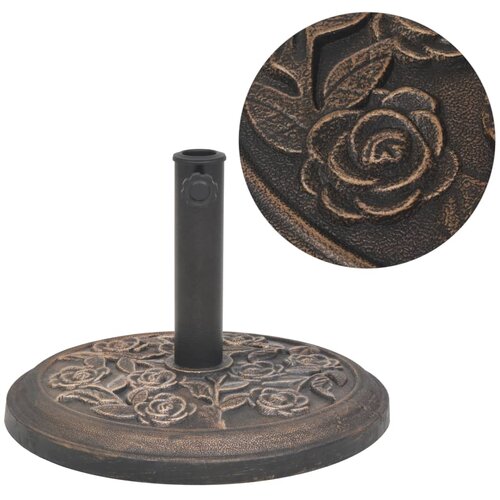  Stalak za Suncobran od Smole Okrugli Boja Bronce 9 kg Slike