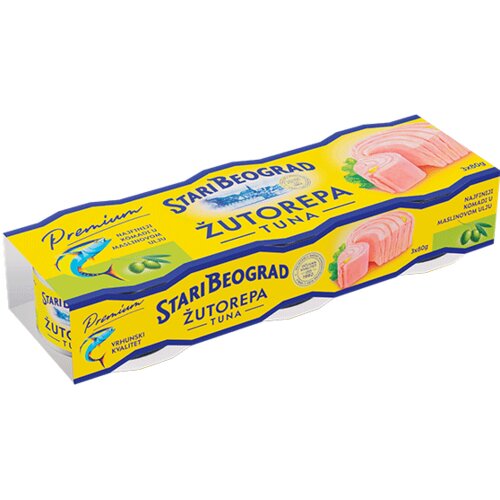 Stari Beograd Žutorepa tuna u maslinovom ulju 3x80g Slike