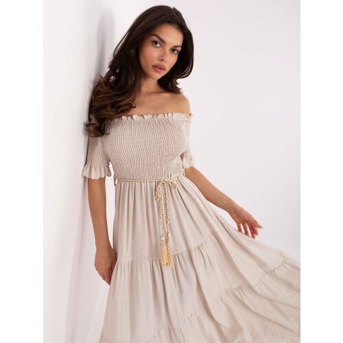Italy Moda Dress-MI-SK-A2609.96-beige Slike