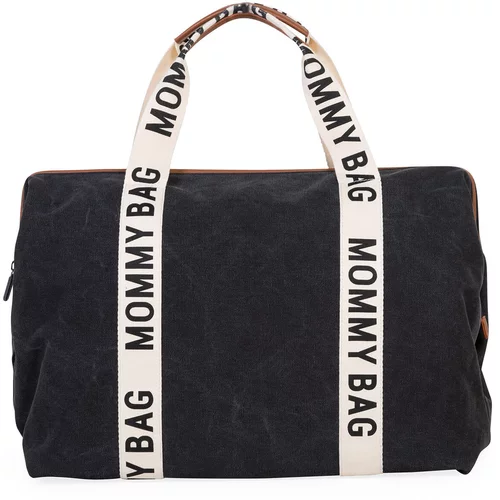 Childhome Mommy Bag Canvas Black torba za previjanje 55 x 30 x 40 cm 1 kos