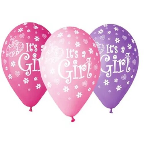 TOMO&amp;Scaron;PED Baloni Its a Girl 30 cm, 5 kom Slike