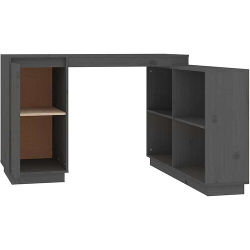 vidaXL Radni stol sivi 110 x 50 x 75 cm od masivne borovine Cene