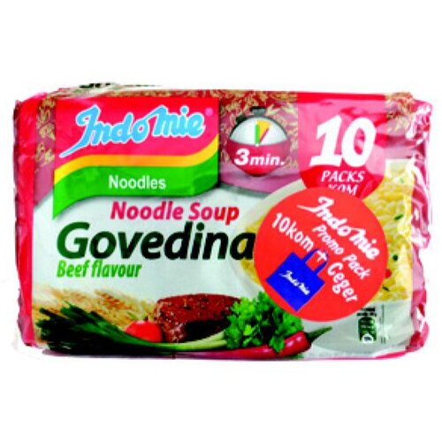 Indomie nudle ukus govedine 700g, 10 komada Cene