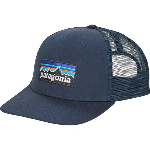 Patagonia P-6 LOGO TRUCKER HAT Plava Cijene