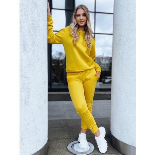 DStreet Women&amp;#039;s tracksuit FITT yellow Slike
