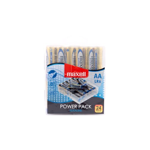 Maxell Baterija AA (LR6), 24 kos, alkalne pvc pakiranje Slike