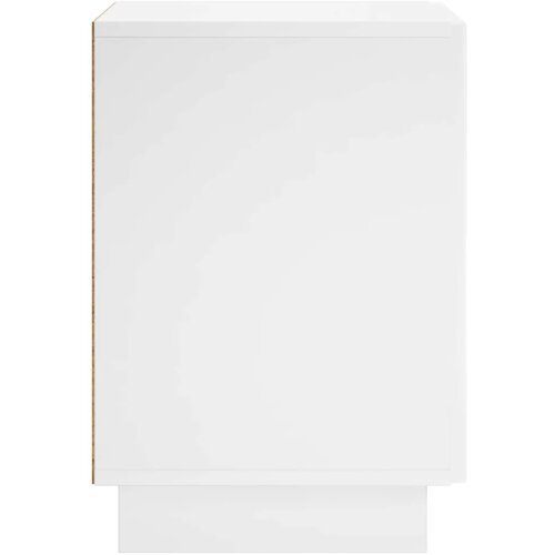  Noćni ormar Bijela visokog sjaja 33 5 x 34 5 x 50 cm - Bijela visokog sjaja 1 Slike