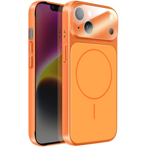 AVIZAR Ovitek za iPhone 14 MagSafe mat steklo AG Glass, Oranžna, (5000274866) Cene