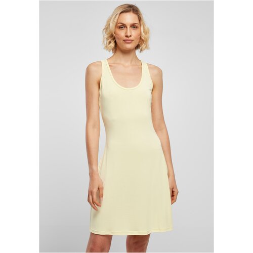 UC Ladies Women's modal short dress with back trousers, soft yellow Cene