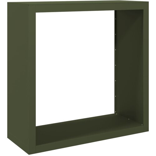 vidaXL stojalo za drva zeleno 100x40x100 cm jeklo, (21746683) Cene