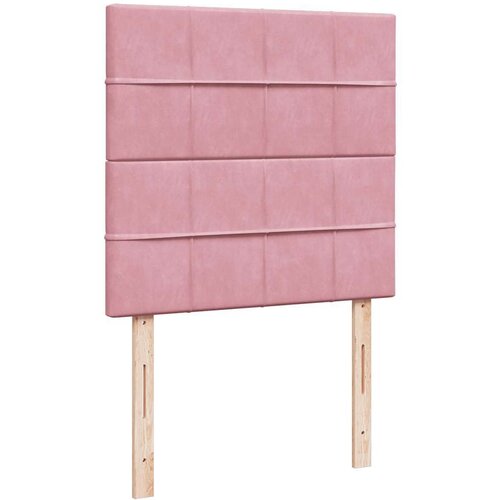 VidaXL okvir kreveta s madracima ružičasti 80x200cm bar&amp;scaron;unasti Slike