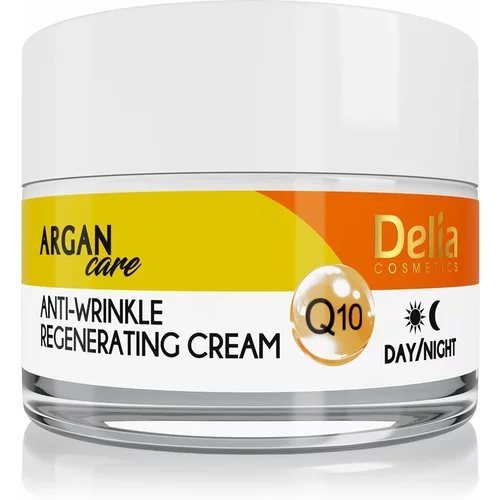 Delia Cosmetics Argan Care regenerirajuća krema protiv bora s koenzimom Q10 50 ml