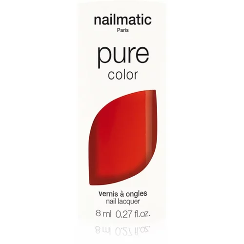 Nailmatic Pure Color lak za nohte GEORGIA-Rouge Coquelicot /Poppy Red 8 ml
