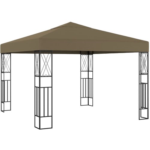 vidaXL Paviljon 3x3 m taupe blago, (20692646) Cene