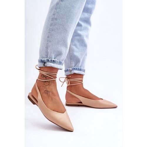Boto Women's Lace Ballet Flats Nude Lilly Ann Cene