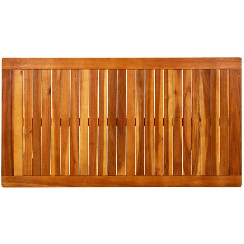 VidaXL Vrtni stolić za kavu 110 x 60 x 45 cm masivno bagremovo drvo Slike