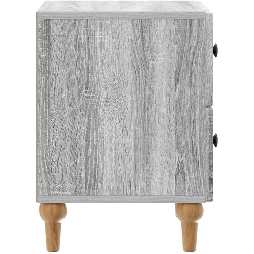 Noćni ormar Siva sonoma 43 x 34,5 x 48 cm Konstruirano drvo Slike