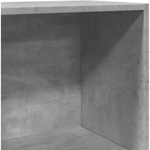  Regal za knjige boja betona 40x30x114 cm konstruirano drvo Slike