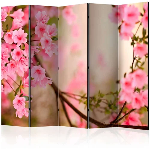  Paravan u 5 dijelova - Pink azalea II [Room Dividers] 225x172