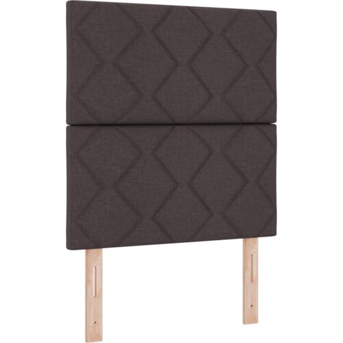  LED uzglavlje s dijamantnim uzorkom tamnosmeđe 80 cm tkanine Slike