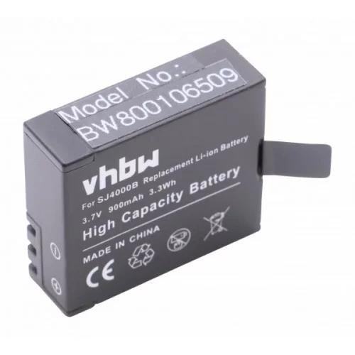 VHBW Baterija SJ4000 / SupTig3 za Qumox Actioncam SJ4000 / SJ5000 / SJ6000, 900 mAh