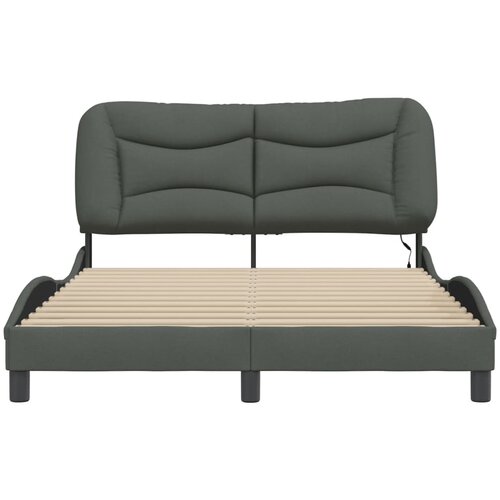  Okvir kreveta s LED-om bez madraca Hvar 140 x 190 cm od tkanine Slike