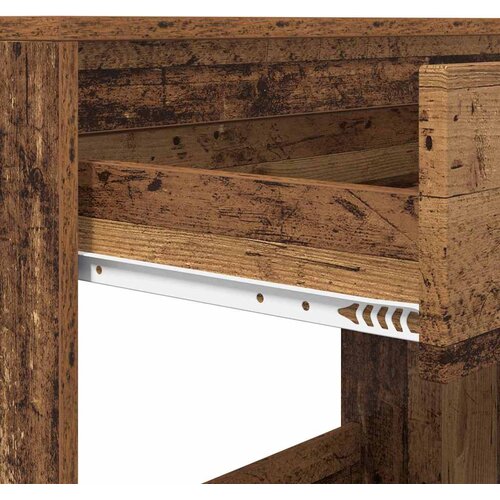  Stol s ladicama Staro drvo 100 x 50 x 78 cm Konstrukcijsko drvo Slike