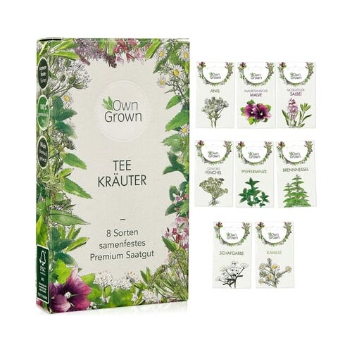 Own Grown Zelišča za čaj-semena 8-delni set Cene