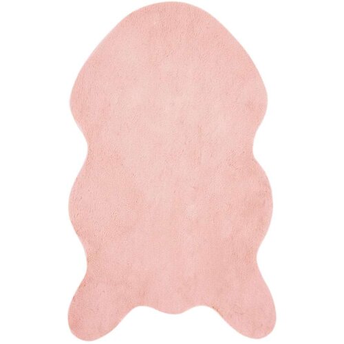  Faux Rabbit Fur Rug Olite Ružičasta 50 x 80 cm Poliester Slike