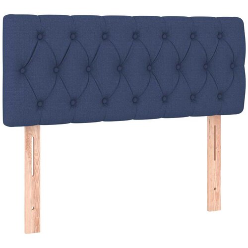  Krevet s oprugama i madracem plavi 90 x 200 cm od tkanine Slike
