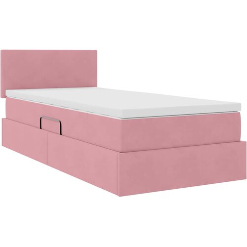  Krevet s od storage s madracem Ružičasta 90 x 190 cm Bar&amp;scaron;un Slike