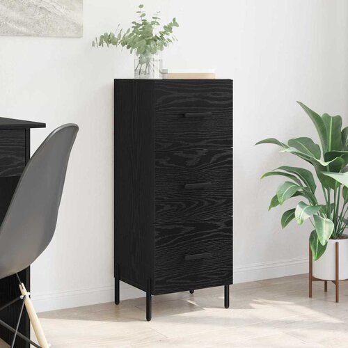 vidaXL Kreveta Crni hrast 34 x 34.5 x 90 cm Konstruirano drvo Cijene