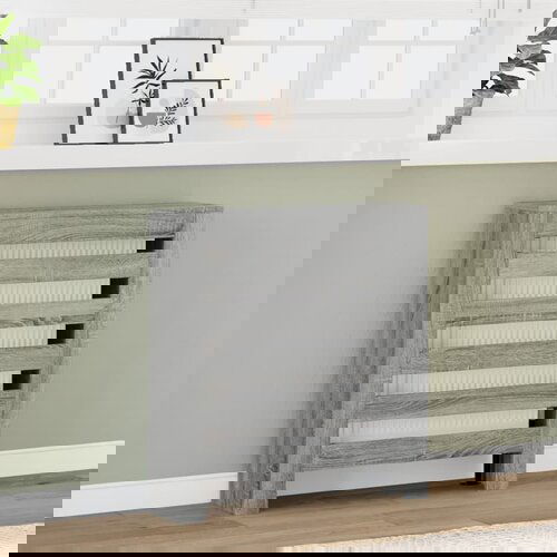 VidaXL Pokrov za radijator hrasta sonome 78x20x82 cm konstruirano drvo Slike
