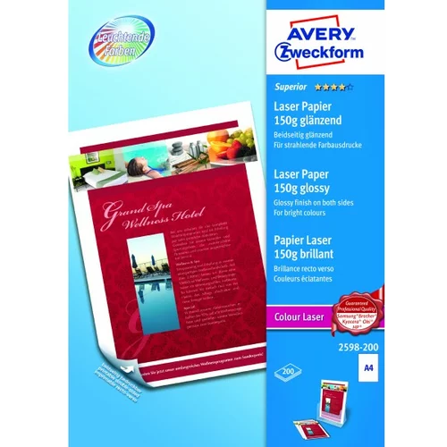 Avery Zweckform Foto papir barvni laserski Superior A4 - 150 g